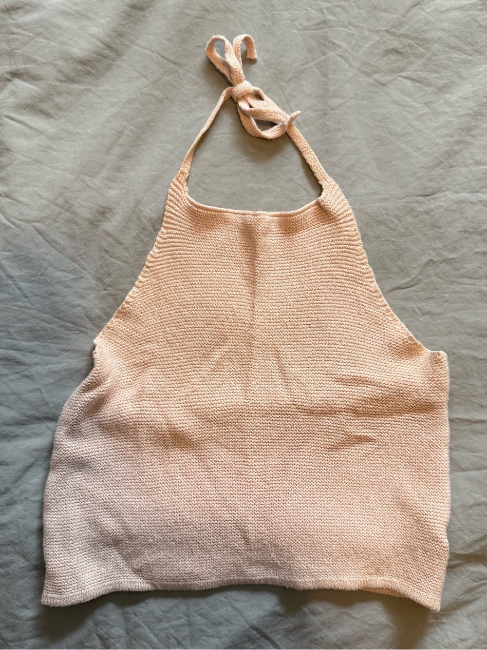 Brandy Melville Pale Pink Knit Halter Top